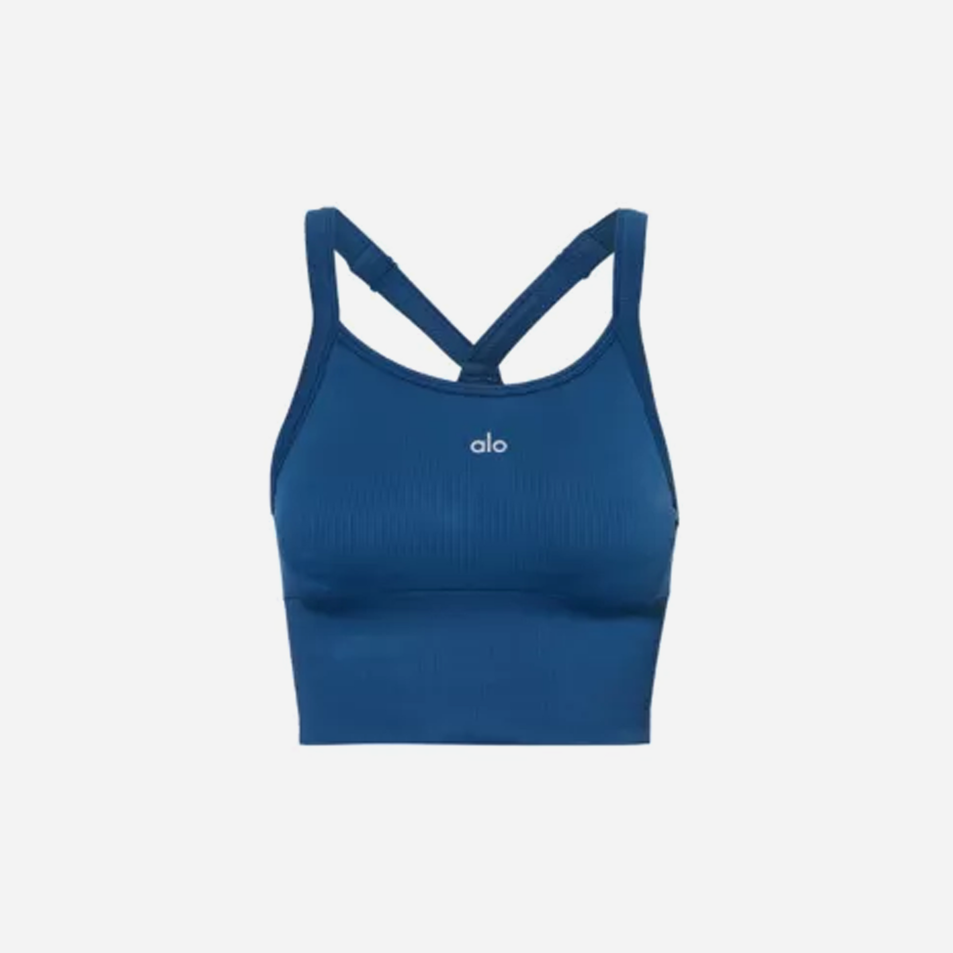 Alo Yoga Seamless Ribbed Favourite Bra Stretch-Woven Tank Top