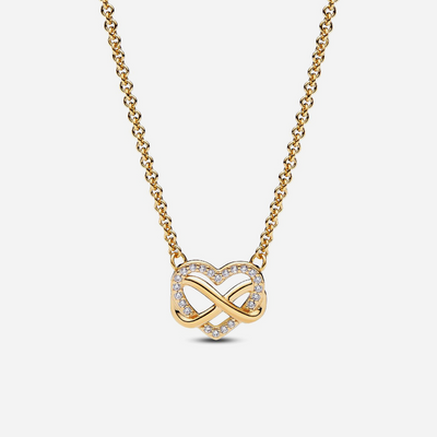 Pandora Sparkling Infinity Heart Collier Necklace