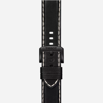Tissot Chrono XL Vintage Black Dial Black Leather Strap 45mm