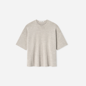 Fear Of God Essentials SS25 Merino Short Sleeve Sweater- Heather Stone
