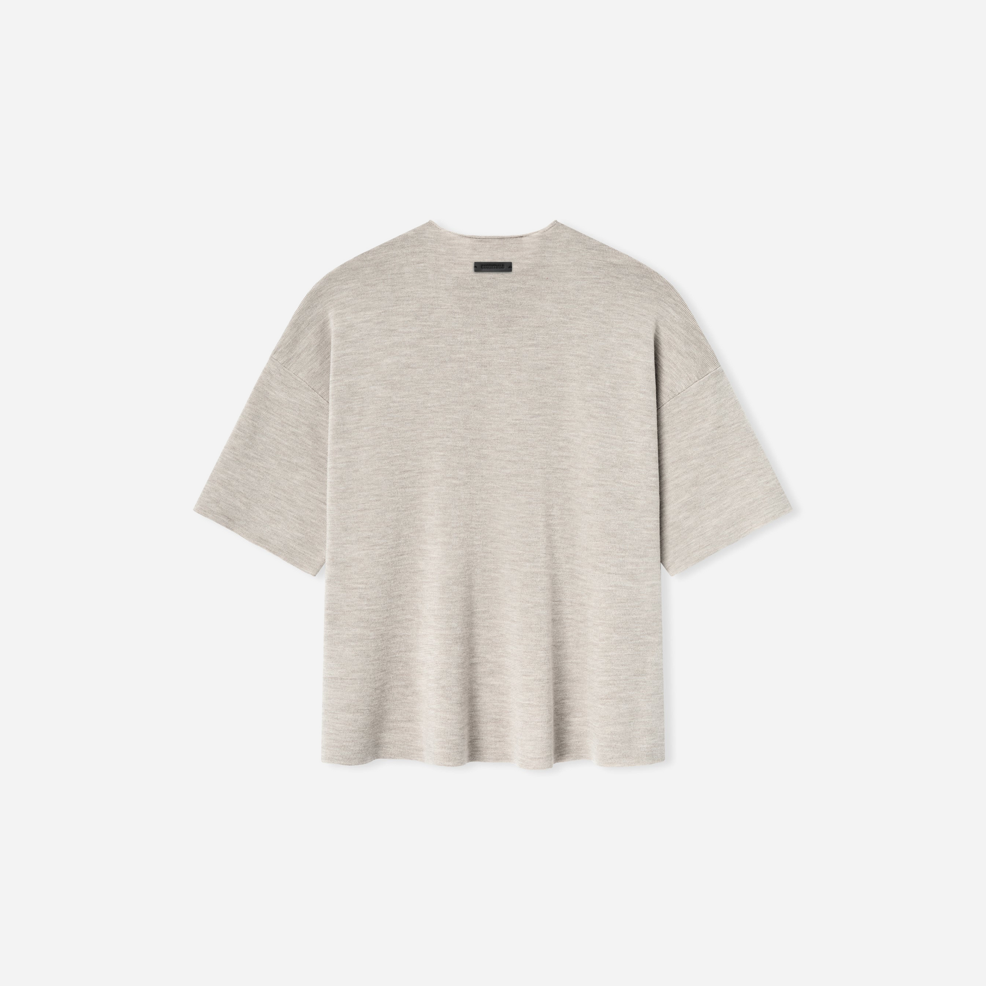 Fear Of God Essentials SS25 Merino Short Sleeve Sweater- Heather Stone