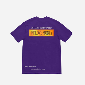 Supreme Corporation Money Tee Purple