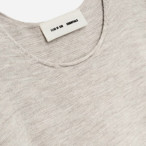 Fear Of God Essentials SS25 Merino Short Sleeve Sweater- Heather Stone