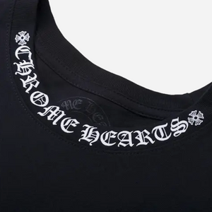 Chrome Hearts Neck Logo Tee 'Black'
