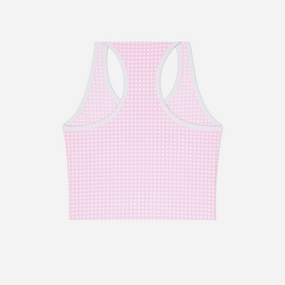 Recreational Habits Paige Sports Tank Gingham in Pink