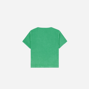 Sporty&Rich Italic Logo Terry Polo - Verde/White