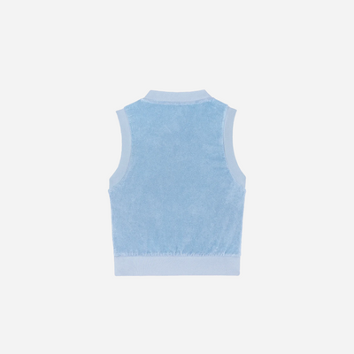 Sporty&Rich SRC Terry Vest - Sky Blue/White