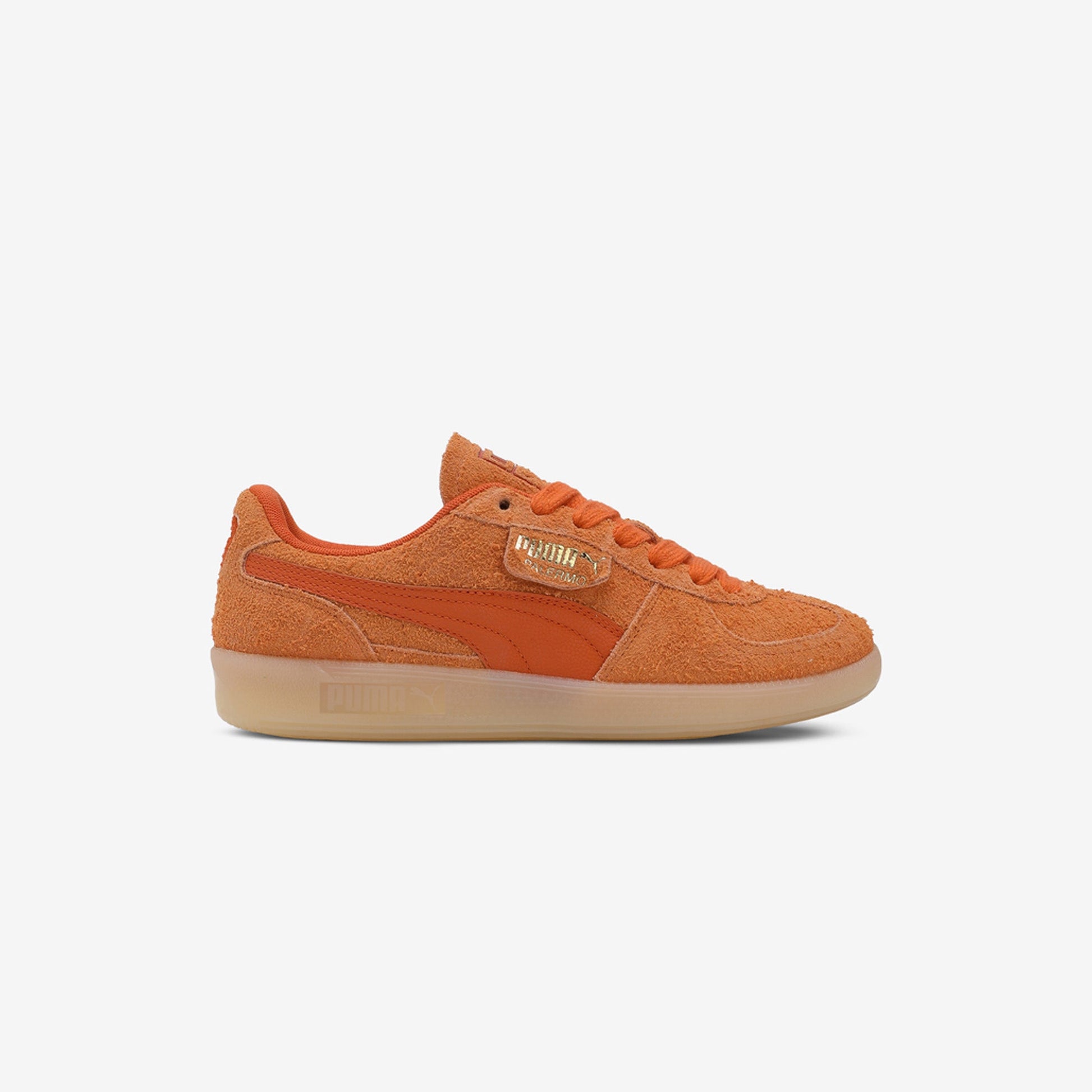 Puma Palermo Hairy Unisex Sneakers Bright Melon Maple Syrup
