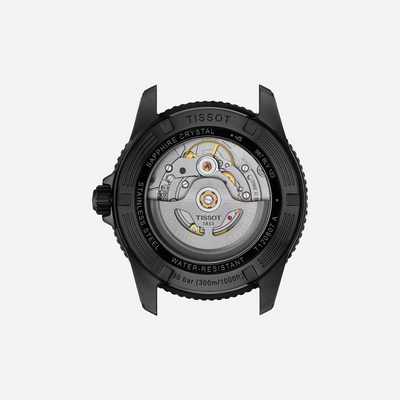 Tissot Seastar 1000 Powermatic 80 Graded Blue Dial Black Rubber Strap 40mm