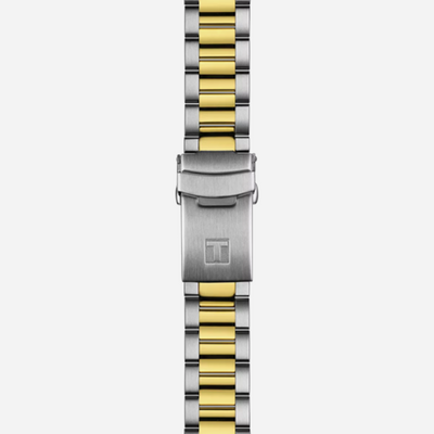 Tissot Seastar 1000 Quartz GMT Black Dial Two-Tone Stainless Steel Bracelet 40mm