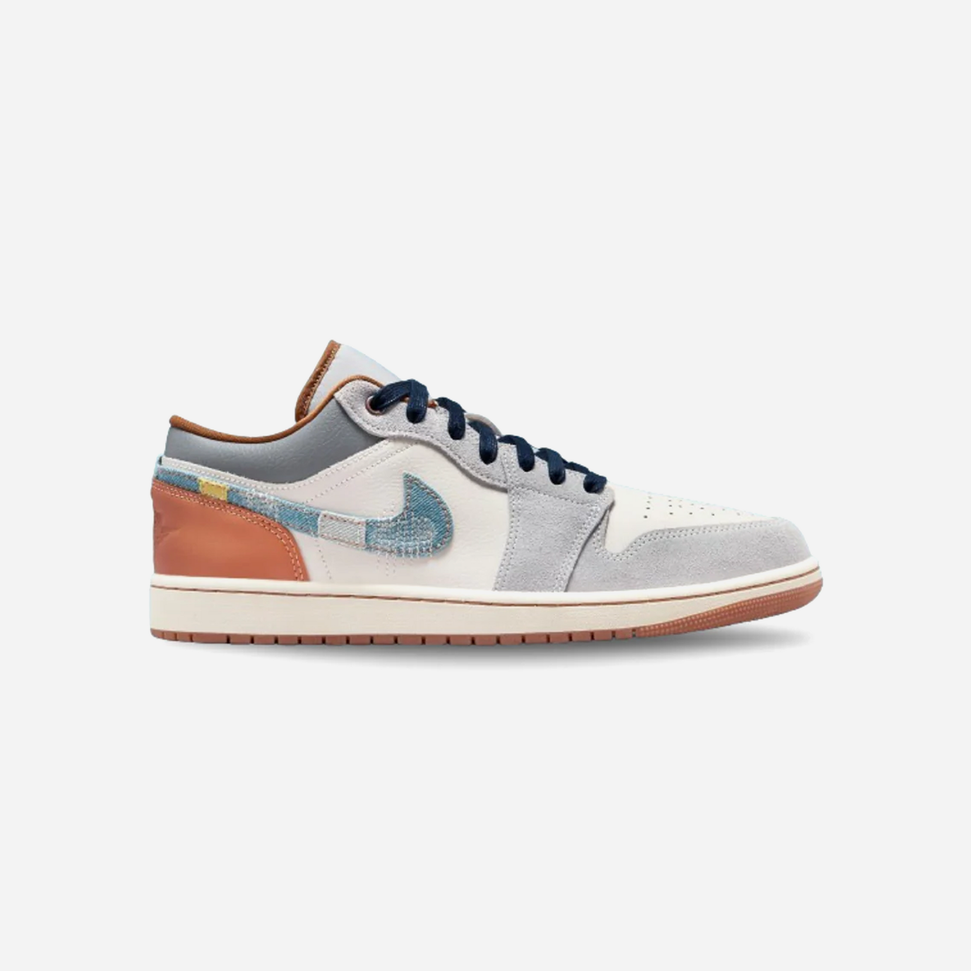 Nike Jordan 1 Low SE Phantom Repaired Denim Swoosh