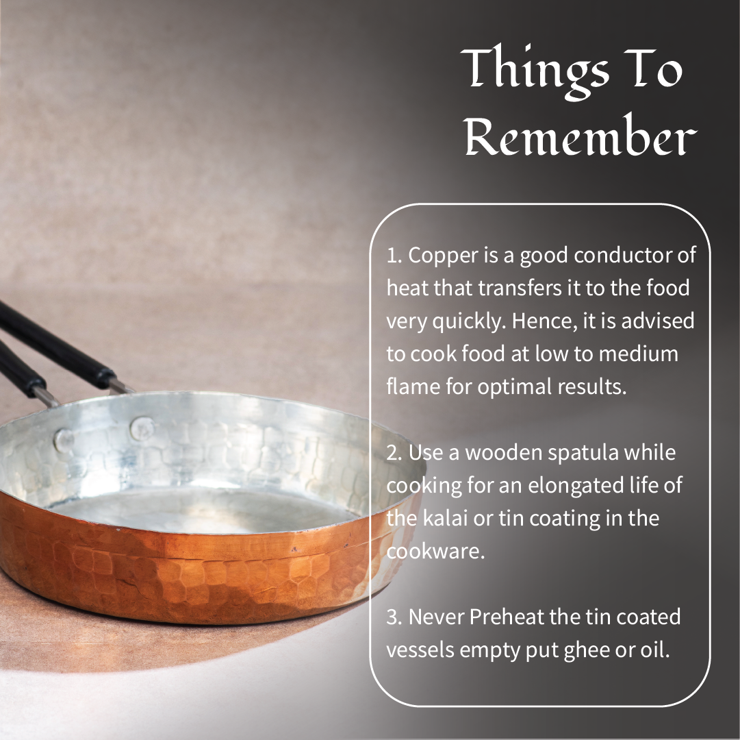 Copper Frypan (Frying Pan)- Naturally non stick , Non Toxic, Teflon Free