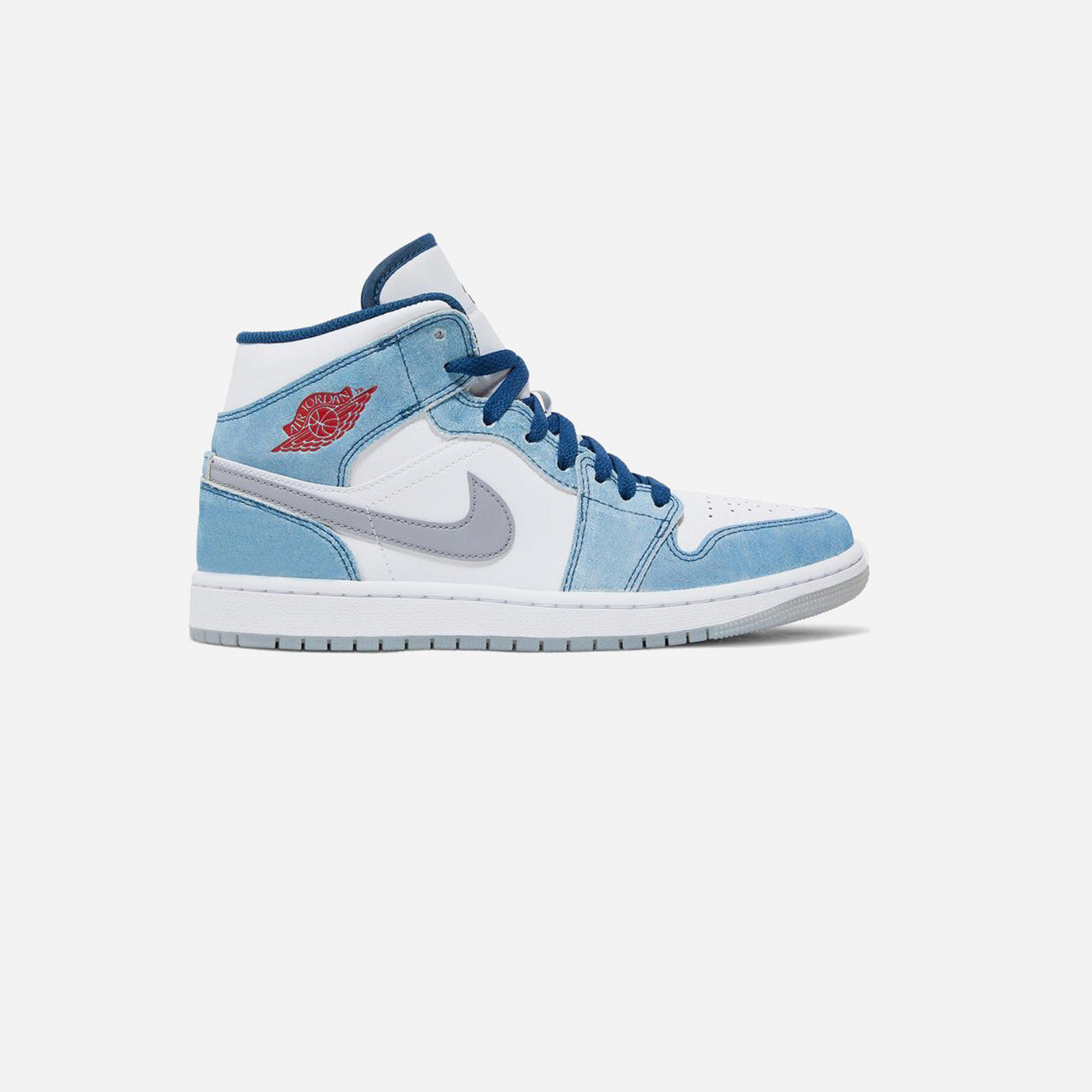 Nike Air Jordan 1 Mid French Blue Fire Red