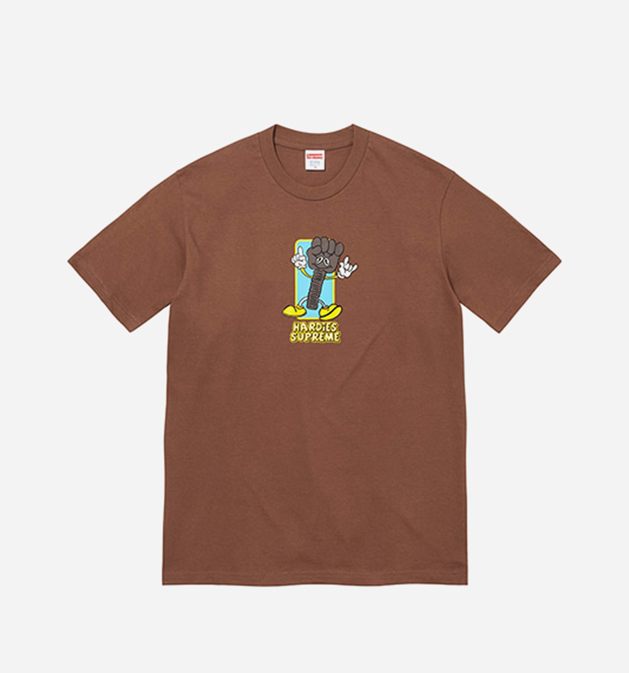 Supreme Hardies Bolt Tee Brown