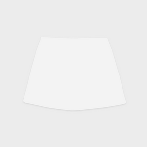 Sporty&Rich Serif Logo Terry Skirt - White/Navy