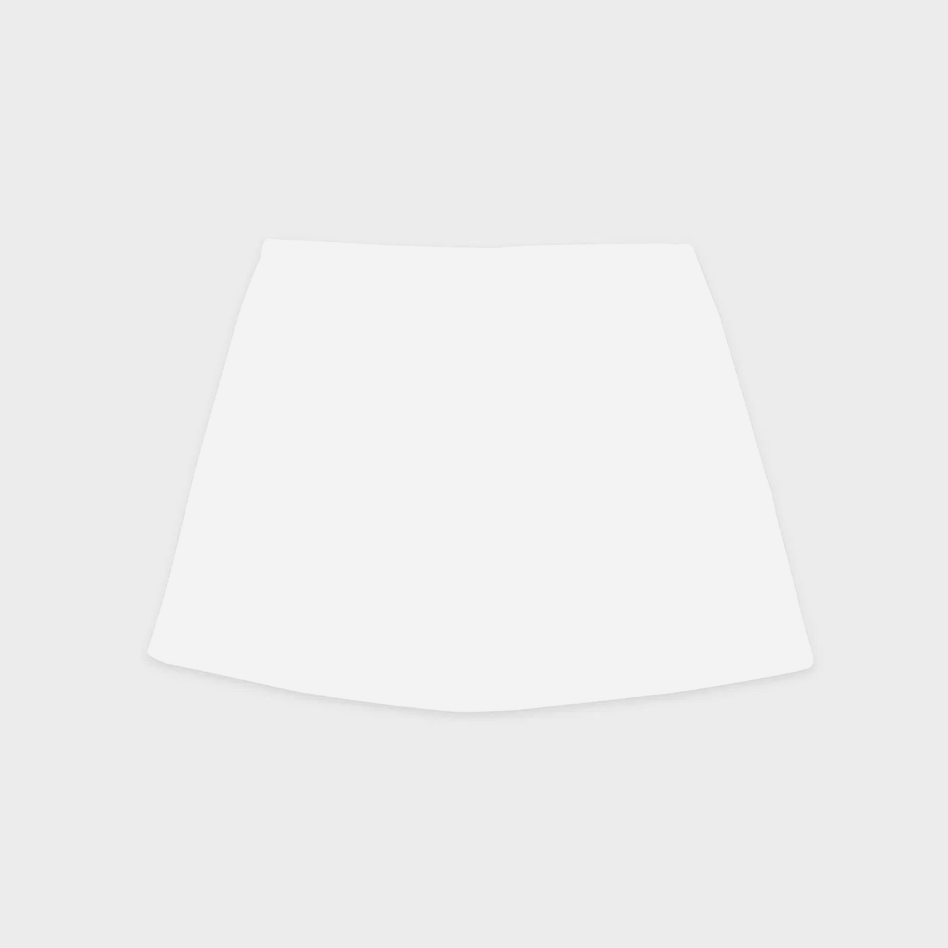 Sporty&Rich Serif Logo Terry Skirt - White/Navy