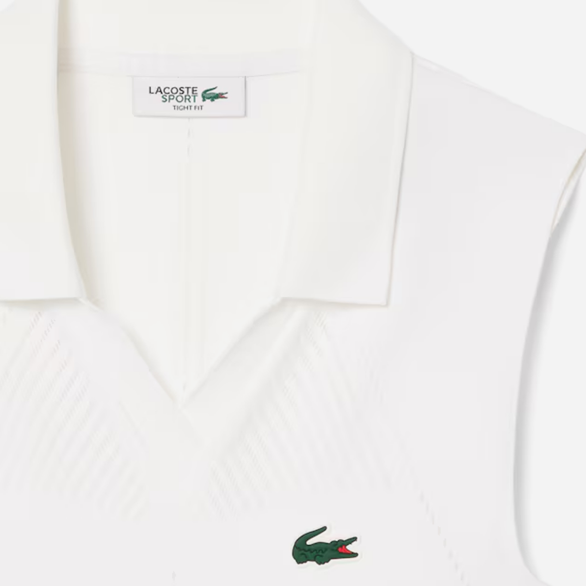 Lacoste Women's Sleeveless Stretch Knit Tennis Polo White