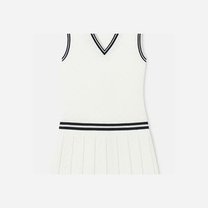 Tory Burch Terry Jacquard Tennis Dress Snow White