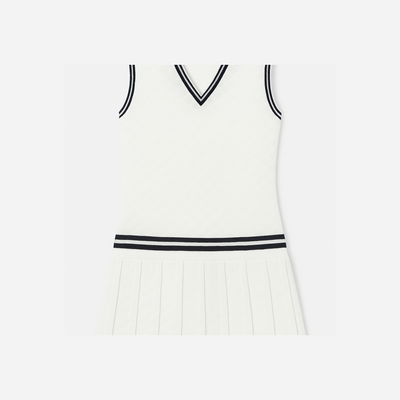 Tory Burch Terry Jacquard Tennis Dress Snow White