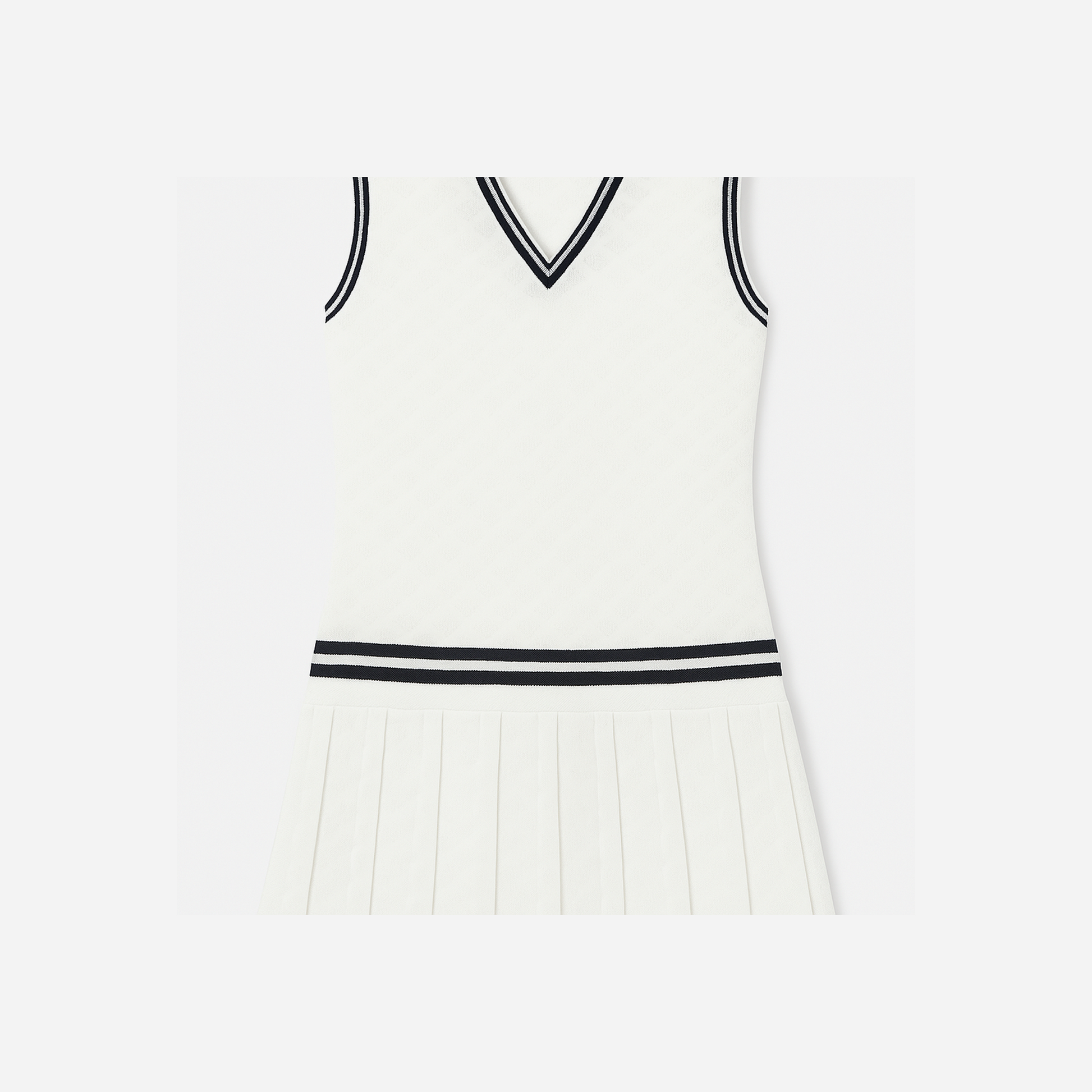 Tory Burch Terry Jacquard Tennis Dress Snow White