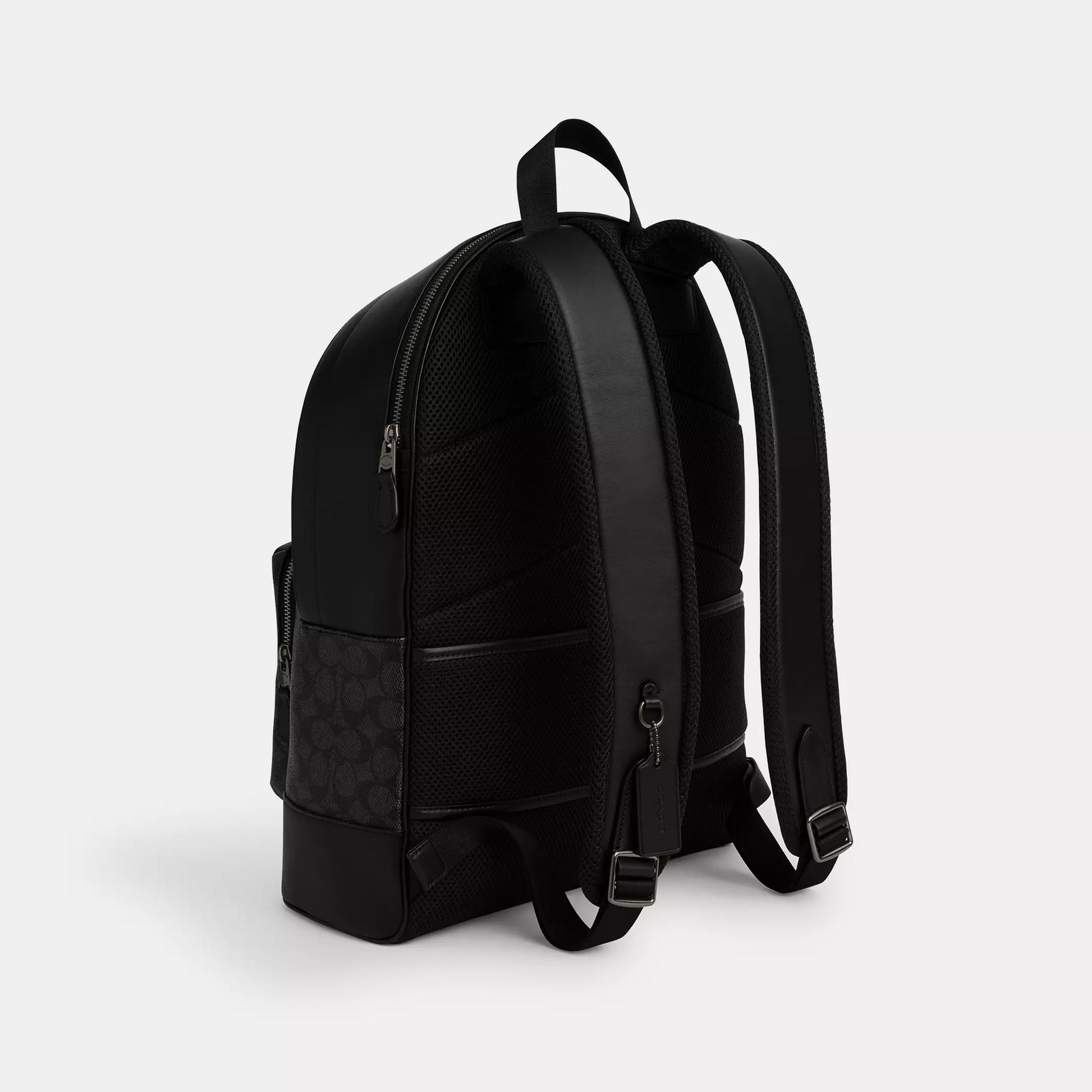 Coach West Backpack In Signature Canvas With Varsity Stripe