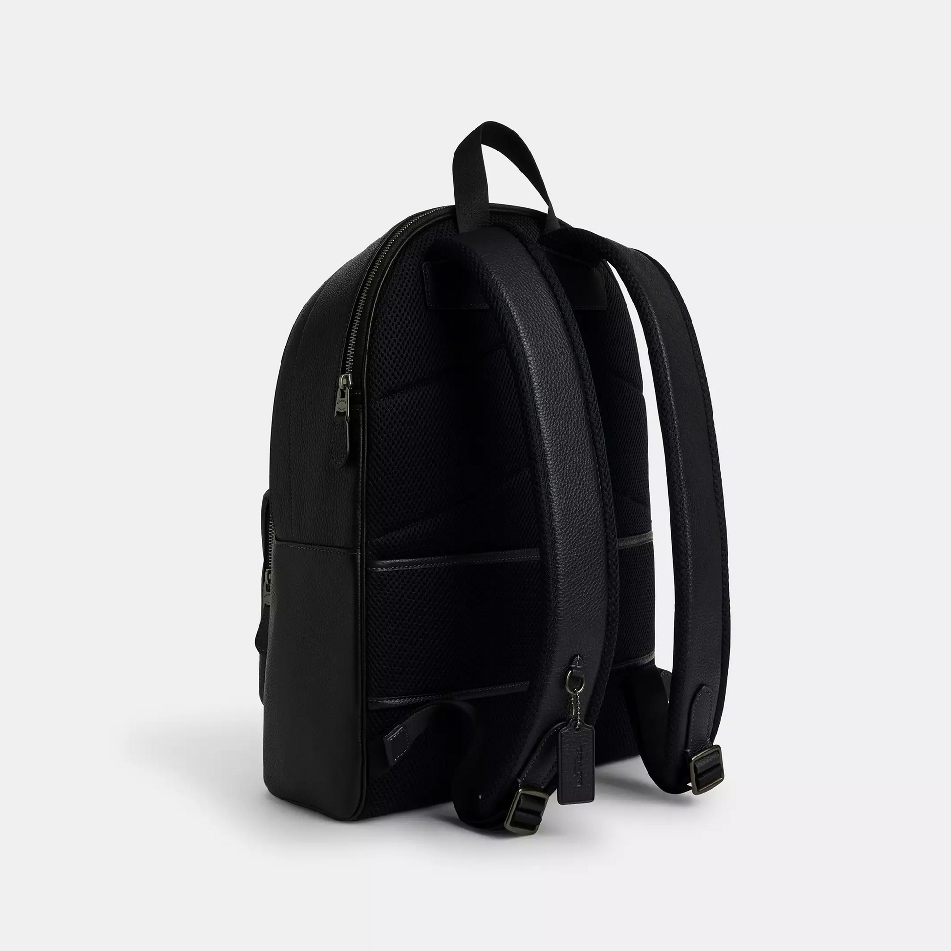 Coach West Backpack pebbled leather/Gunmetal/Black