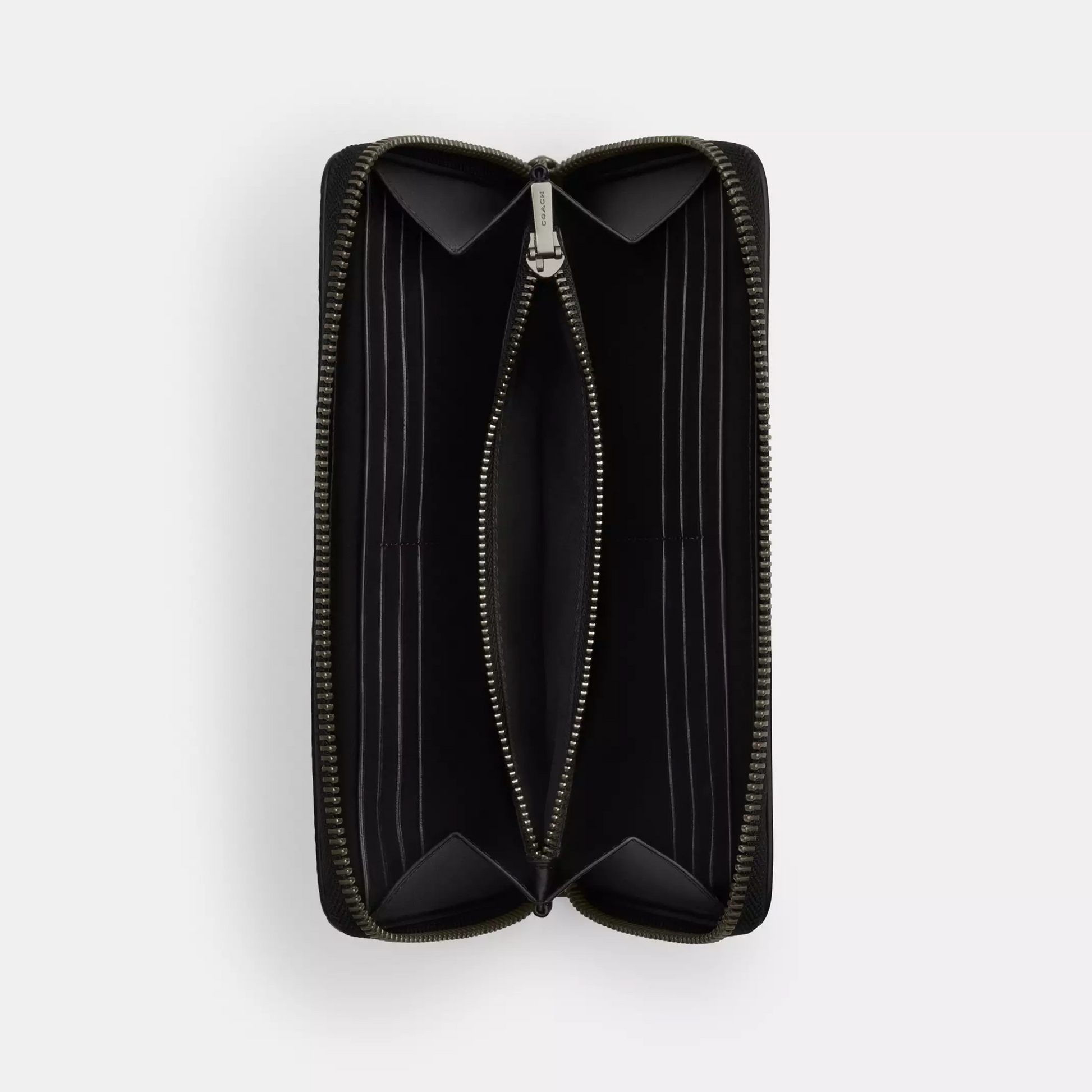 Coach Accordion Wallet In Signature  Canvas