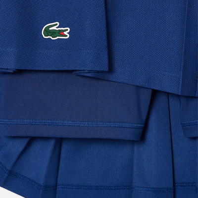 Lacoste Women's Lined Pique Tennis Skirt Methylene Blue