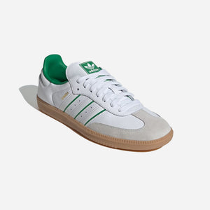 Adidas Samba OG Shoes Cloud White Crystal White Green