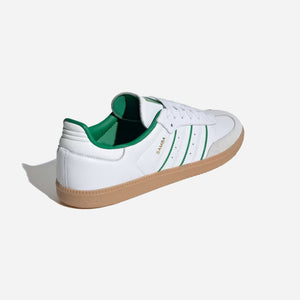 Adidas Samba OG Shoes Cloud White Crystal White Green