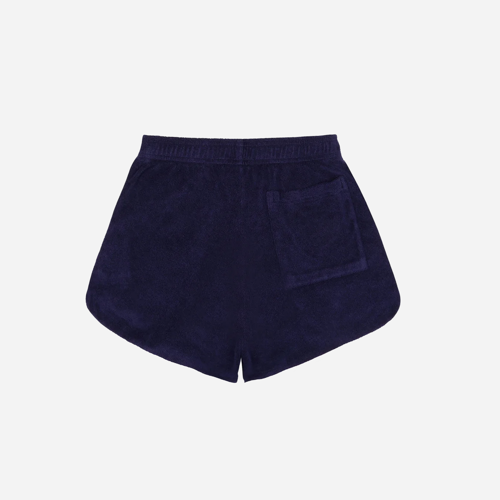 Sporty&Rich Italic Logo Terry Short - Navy/White