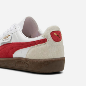 Puma Palermo Leather White Vapor Gray Club Red