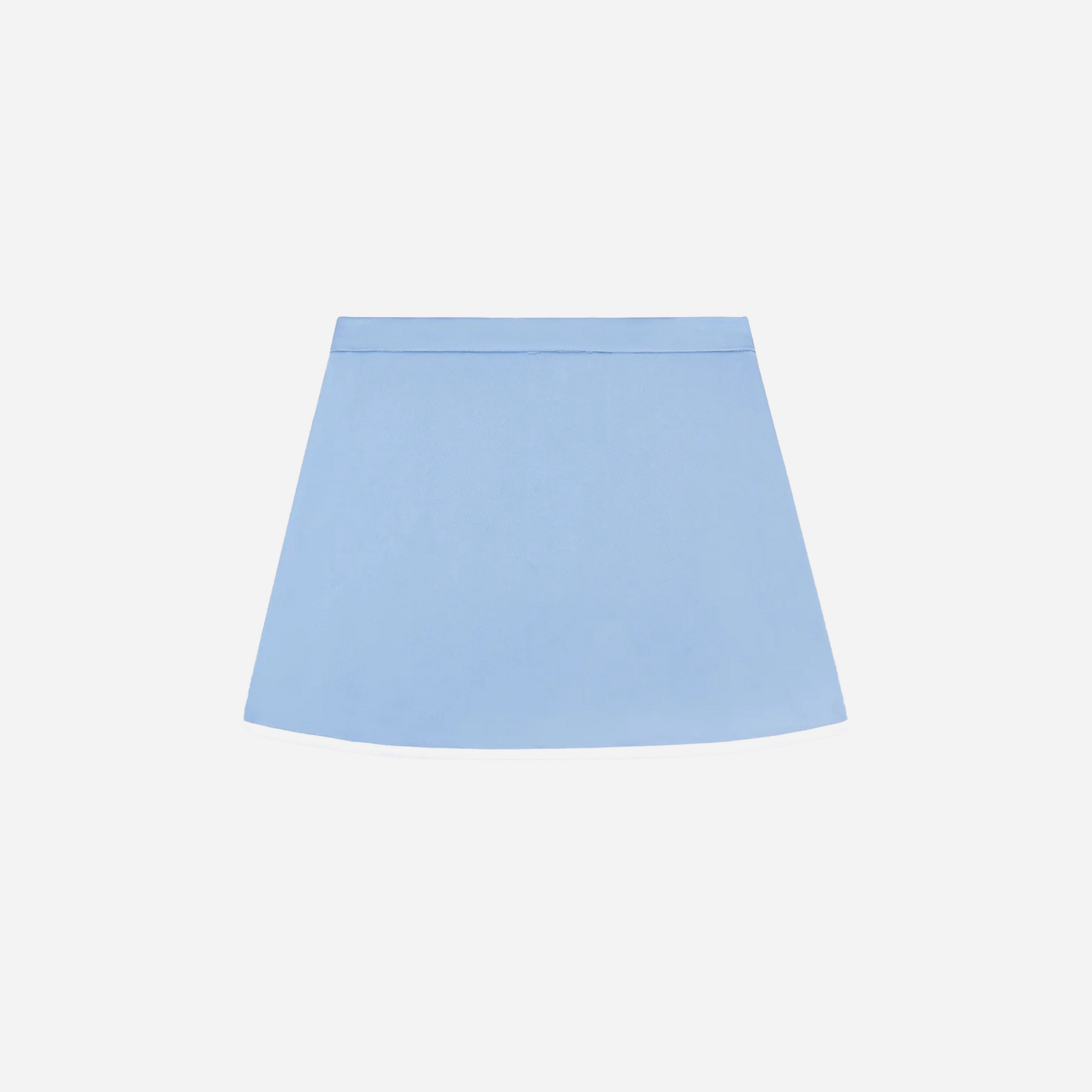 Sporty&Rich Serif Logo Wrap Skirt - Sky Blue/White