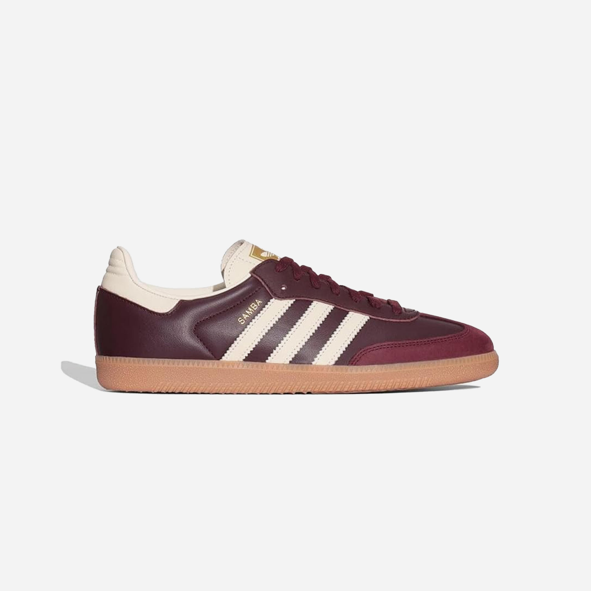 Adidas Samba OG Maroon Gold Metallic
