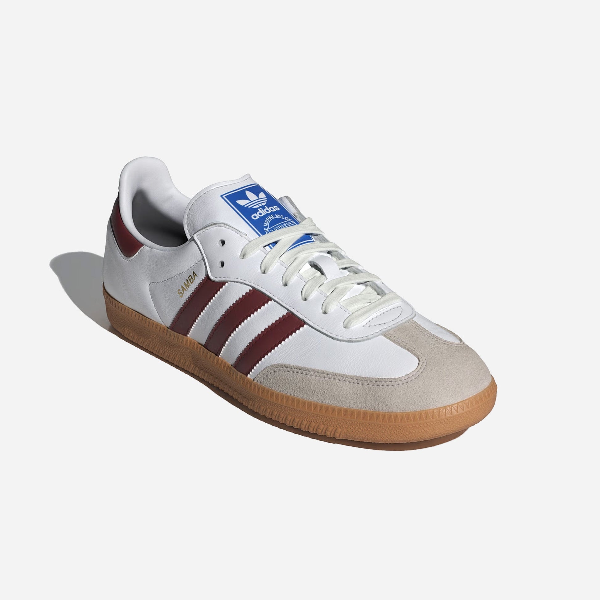 Adidas Samba OG Cloud White Collegiate Burgundy Gum
