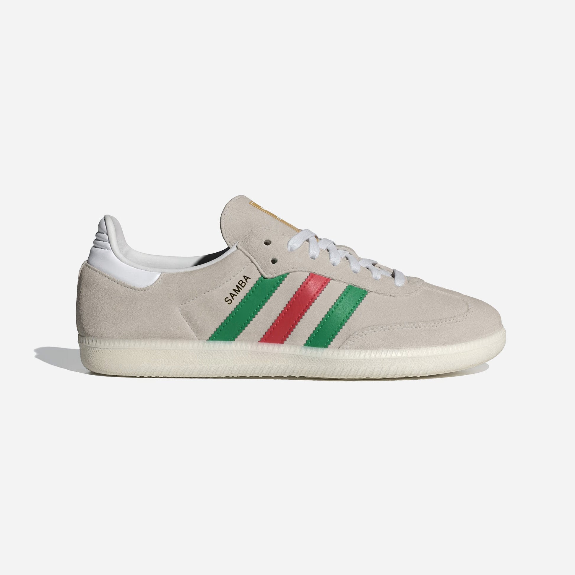 Adidas Samba Crystal White Green Better Scarlet