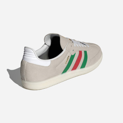 Adidas Samba Crystal White Green Better Scarlet