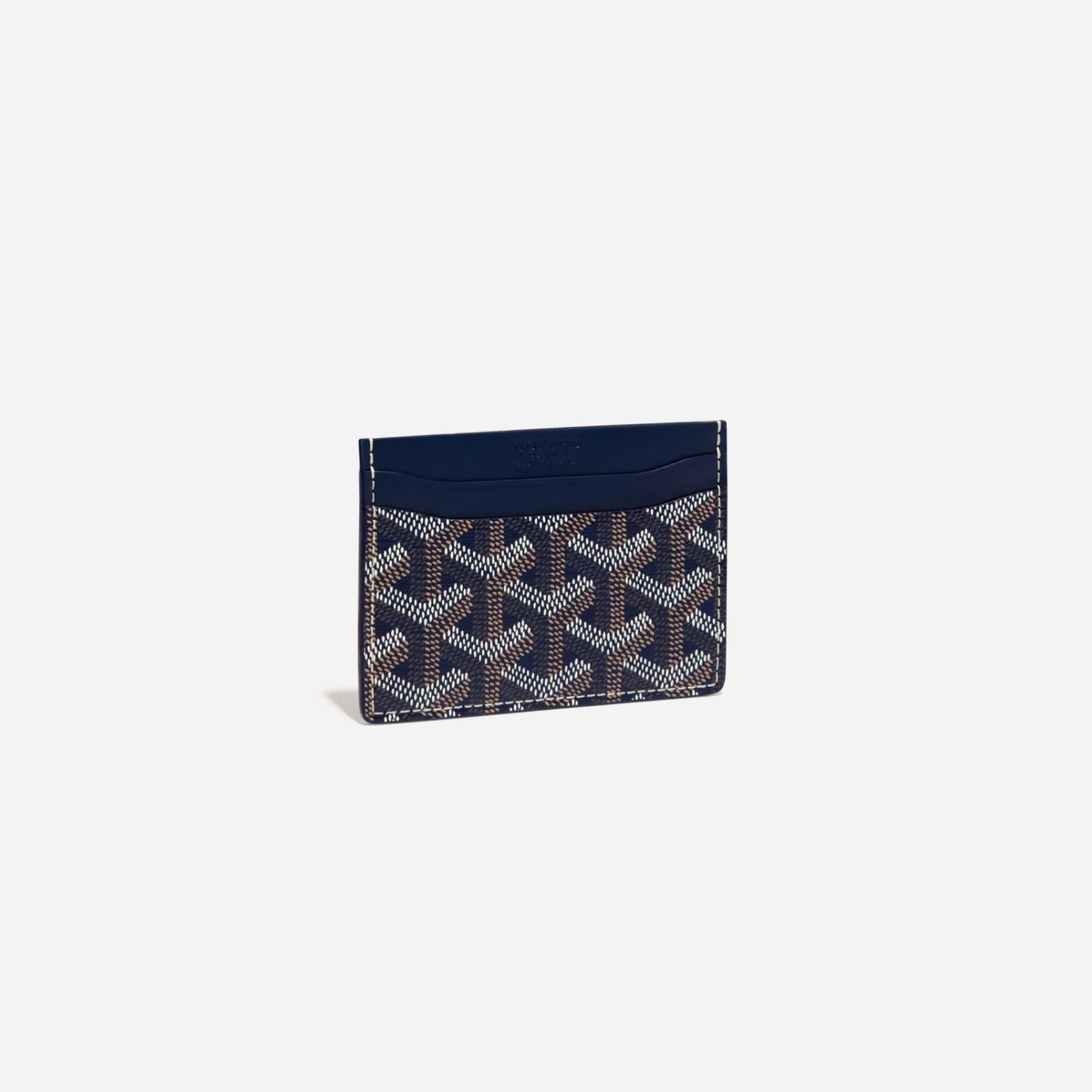 Goyard Saint-Sulpice Card Wallet Navy Blue