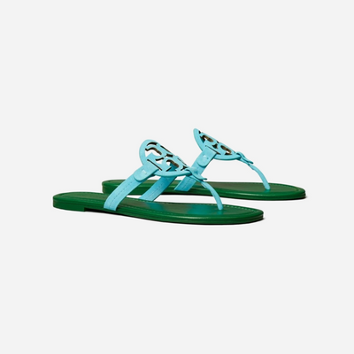 Tory Burch Miller Sandal Skylight/ Spring Forest