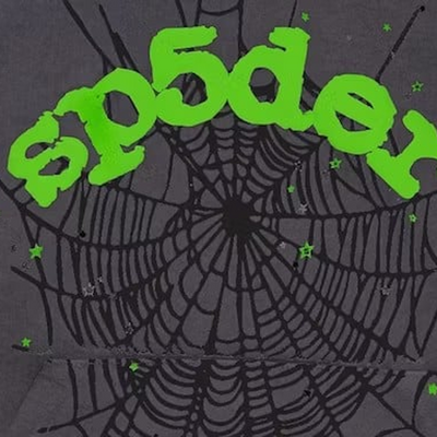Sp5der Wait Web Hoodie Slate Grey