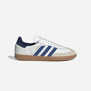 Adidas Samba OG Shoes Core White Royal Blue Night Indigo