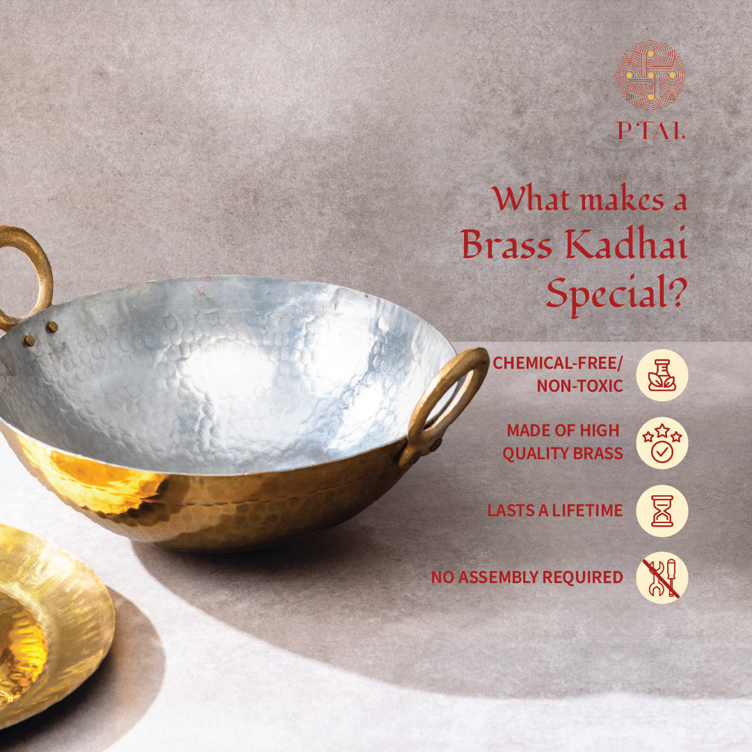 Brass Kadhai (Round Base)