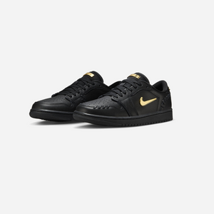 Nike Air Jordan 1 Low Method of Make Black Metallic Gold WMNS