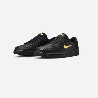 Nike Air Jordan 1 Low Method of Make Black Metallic Gold WMNS