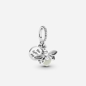 Pandora Glow-in-the-dark Firefly Dangle Charm Sterling Silver