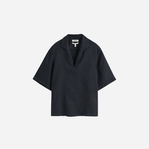 Cos Open-Collar Linen Shirt