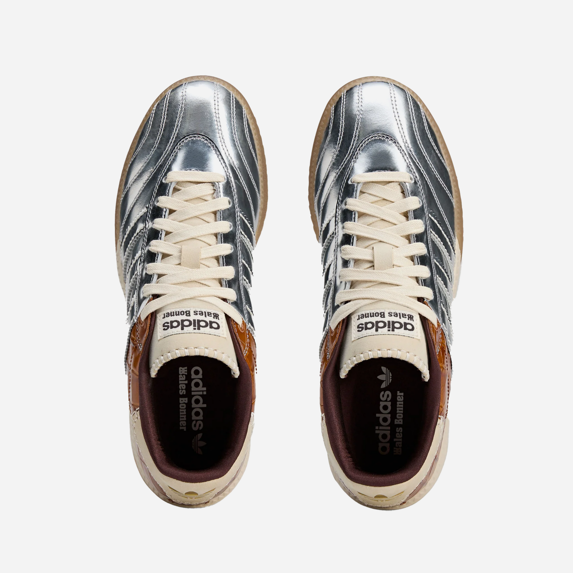 Adidas Wales Bonner x Samba Millennium 'Silver Metallic Easy Yellow'