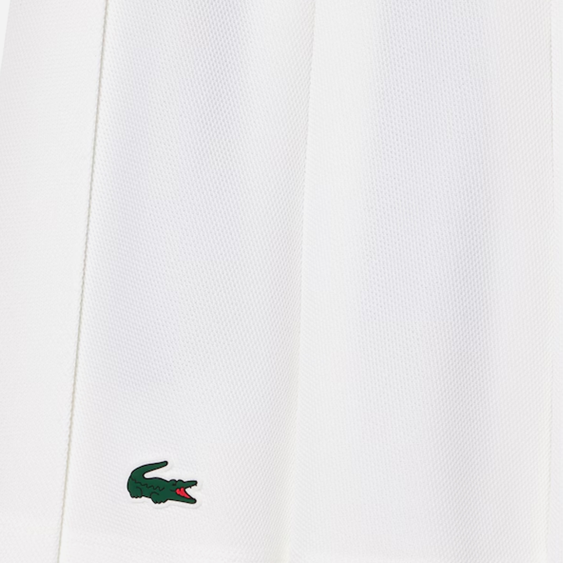 Lacoste Women's Lined Pique Tennis Skirt White Green