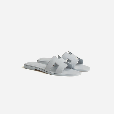 Hermes Oran sandal Bleu Glacier