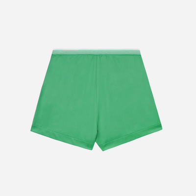 Sporty&Rich Serif Logo Borg Short - Verde/White